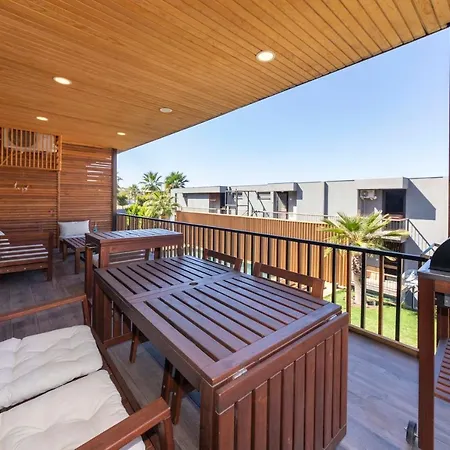 Lovely And Stylish House With Shared Pool And Nature View In Bodrum Апартаменты Мешелик